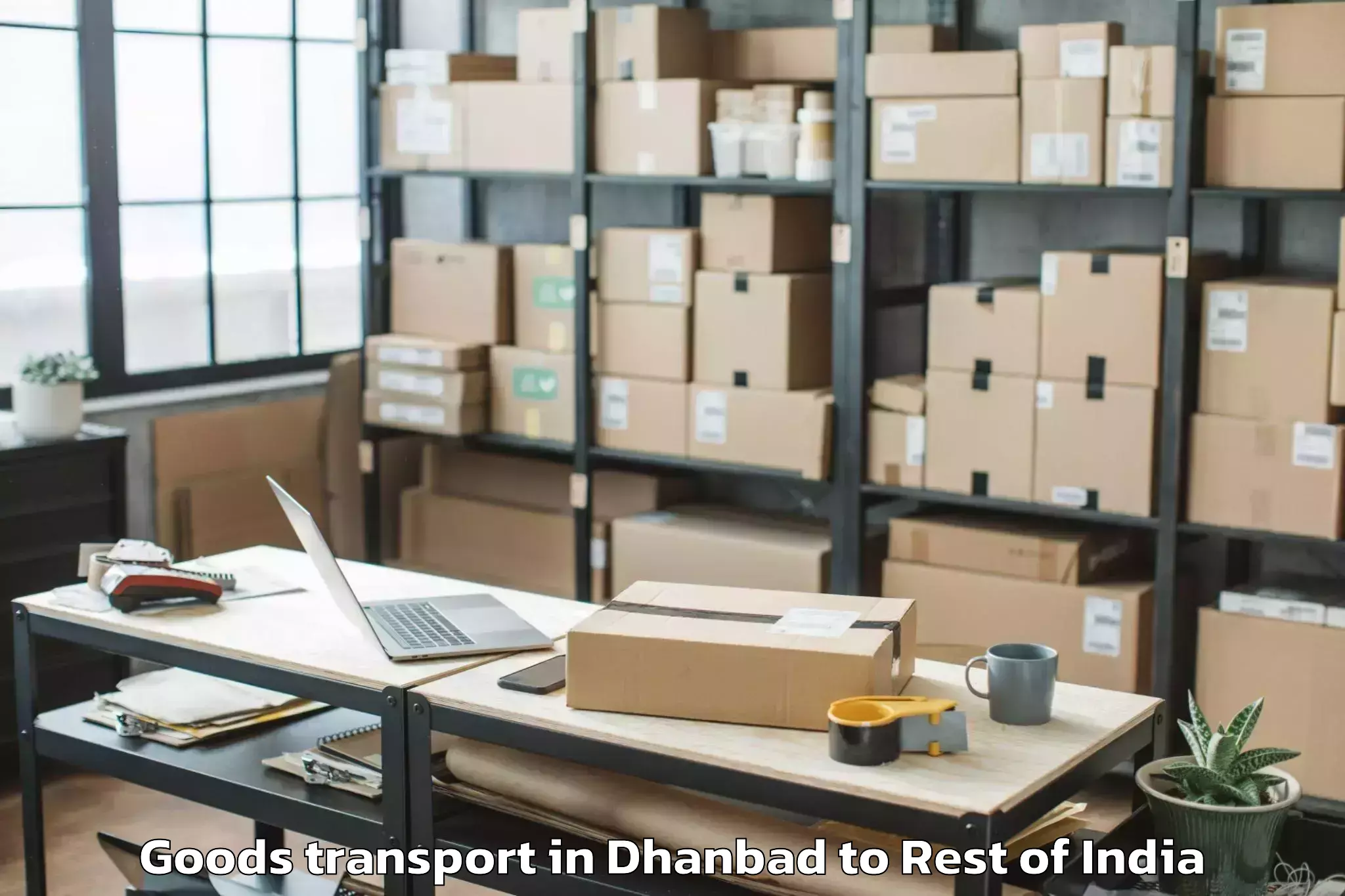 Easy Dhanbad to Puchi Geko Goods Transport Booking